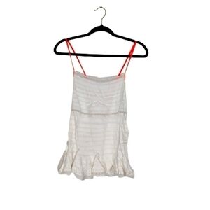 FP One White Lace Cross Top Neon Straps